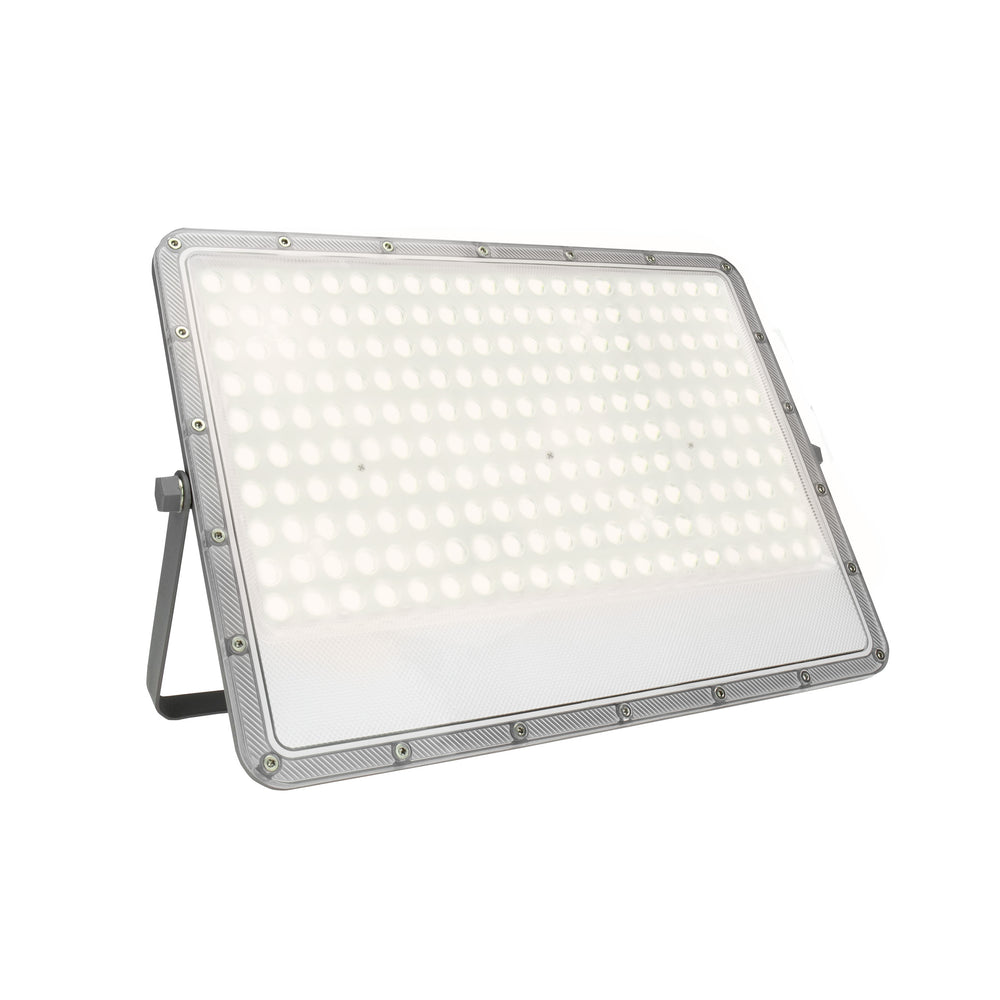 Spectrum LED schijnwerper 200W 230V 4000K 17500 lumen IP65 IK10 85° bundel Grijze behuizing buiten