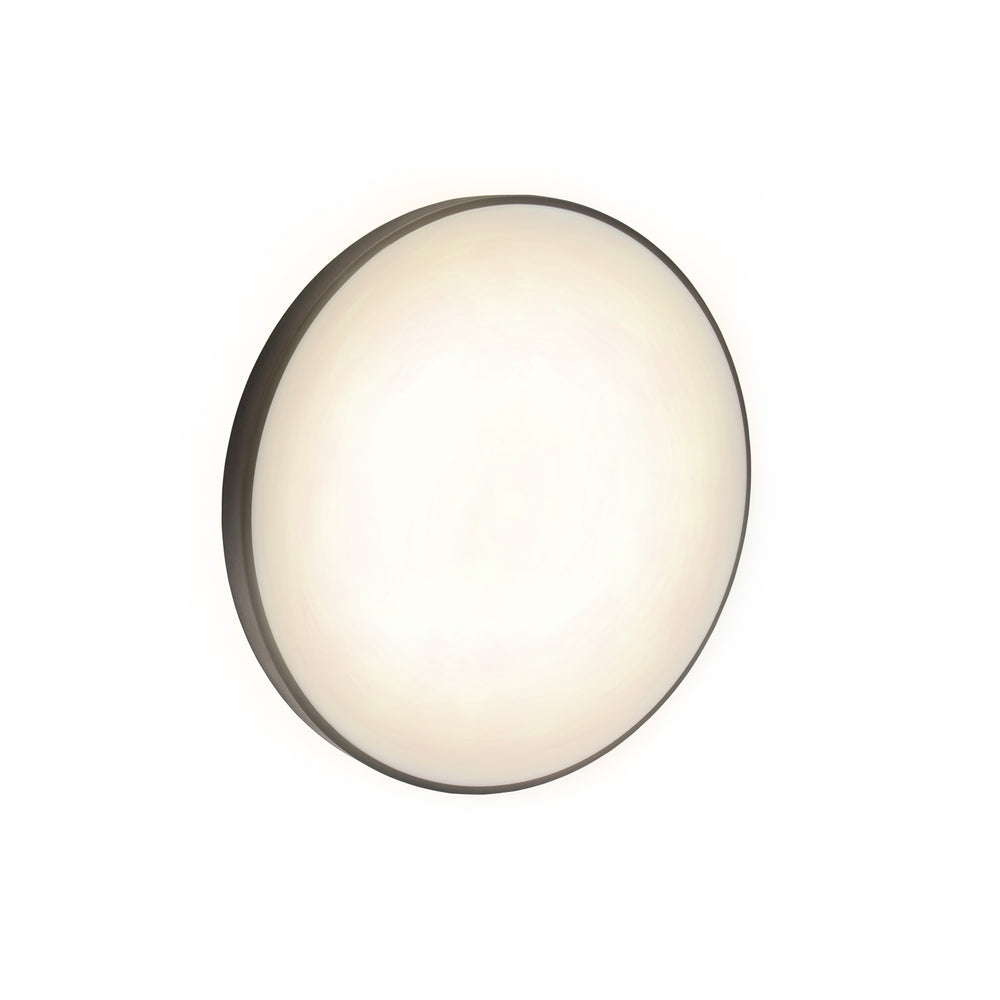 Spectrum LED utanpåliggande armatur med sensor 18W 3000K 1950 lumen 230V IP54 IK04 Vit Svart rund