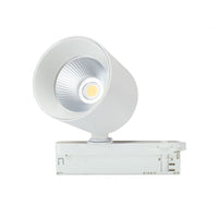 Spectrum Artemida Maxi LED downlight blanco 42W 3000K >90 CRI 4500 lúmenes IP20 montaje en riel de 3 fases