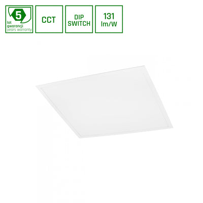 Spectrum algine LED-paneel backlight CCT 6000K 600x600mm wit, 48W met lumenstroom van 6300 voor kantoor en thuis