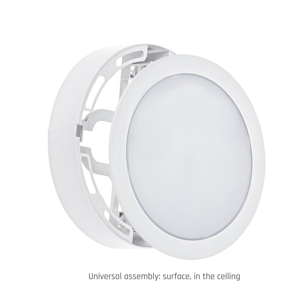 Spectrum Algine 2in1 downlight 12W 150 lumen luce calda 3000K IP20 rotondo per montaggio a soffitto e parete