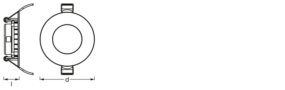 Slanke LED downlight 4.5W 4000K 240 lumen 110° inbouw Wit 85mm uitsparing 72mm koel wit