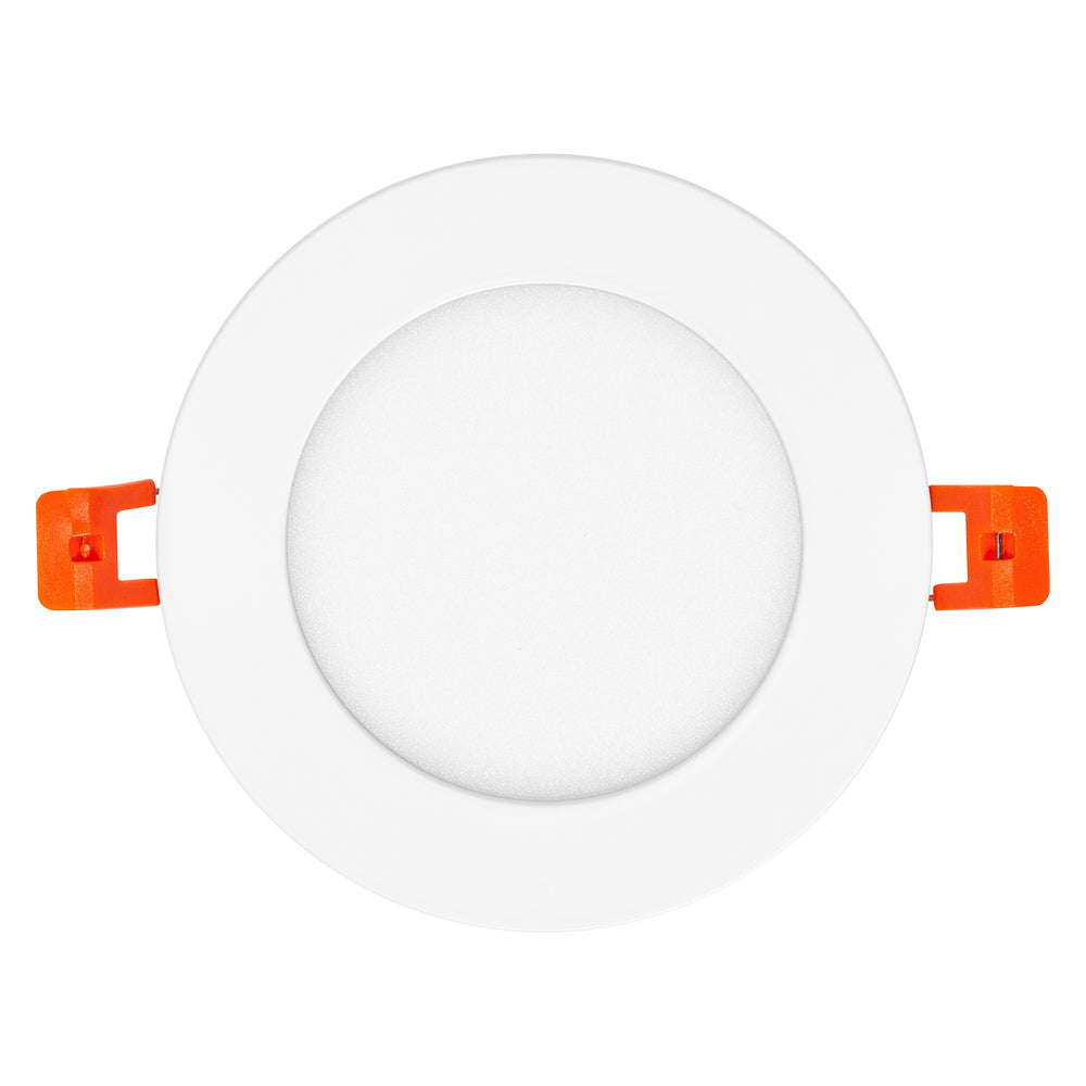 Slim LED infälld downlight Vit 8W 550 lumen 6500K 110° håltagning 105mm 120mm ram