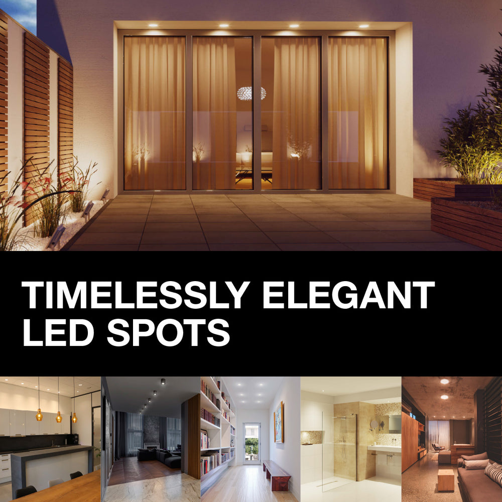 Slim LED infälld downlight Vit 8W 550 lumen 6500K 110° håltagning 105mm 120mm ram