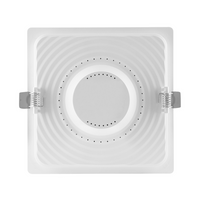 Slim Quadratischer LED Einbaustrahler 18W 1530 Lumen 4000K Kaltweiß 120D für Decken