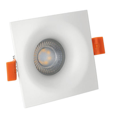 Faretto da incasso Spectrum LED FIALE V GU10, quadrato 85mm Bianco, corpo in alluminio, IP20 per uso interno
