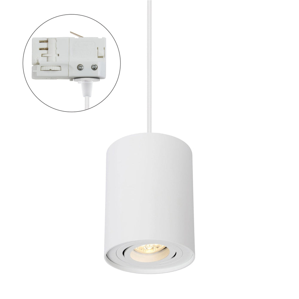 Spectrum CHLOE GU10 bianco binario trifase, regolabile, IP20 corpo in alluminio 250V, uso interno 93x124 mm