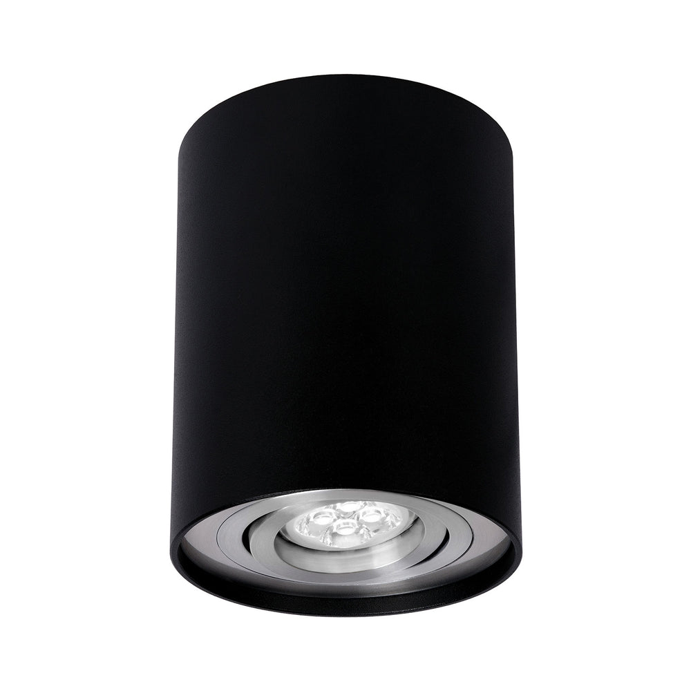 Spectrum GU10 verstelbare spot zwart/zilver, aluminium, IP20, indoor, 250V, 17000 uur, 125mm breed, 94mm lang