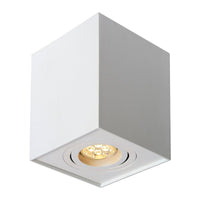 Spectrum CHLOE GU10 vierkante verstelbare spot wit, IP20, ideaal voor binnengebruik met aluminium behuizing