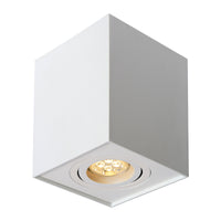 Spectrum CHLOE GU10 vierkante verstelbare spot wit, IP20, ideaal voor binnengebruik met aluminium behuizing