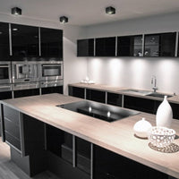 Spectrum CHLOE GU10 zwarte/zilveren verstelbare LED spot, vierkant, IP20, aluminium behuizing, 17000 uur levensduur