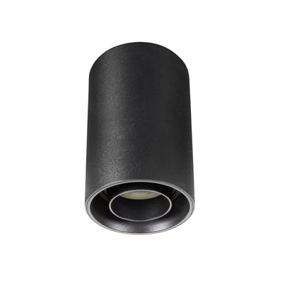 Spectrum Chloe zwarte GU10 spot, verstelbaar rond opbouwarmatuur IP20 voor binnenverlichting