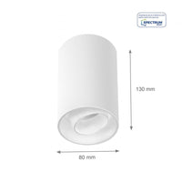 Spectrum Chloe spot GU10 wit verstelbaar IP20 - ideaal voor binnenverlichting - energiezuinig en duurzaam design
