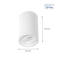 Spectrum Chloe spot GU10 wit verstelbaar IP20 - ideaal voor binnenverlichting - energiezuinig en duurzaam design