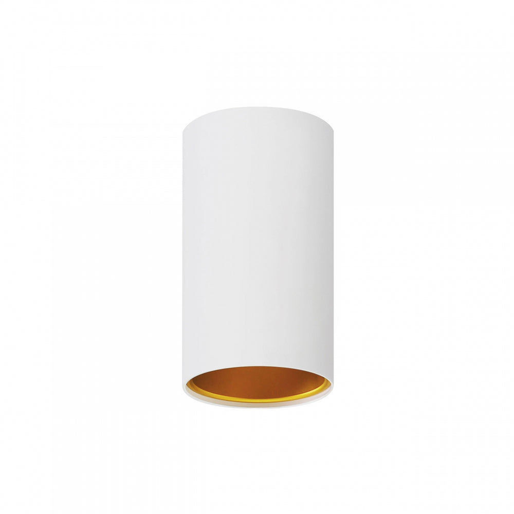 Spectrum Chloe GU10 spot wit goud, IP20, aluminium, 17.000 uur, 250V, oppervlakte montage, niet verstelbaar