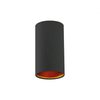 Spectrum chloe GU10 spot zwart goud, IP20, aluminium behuizing, niet-verstelbaar, binnenverlichting, 250V