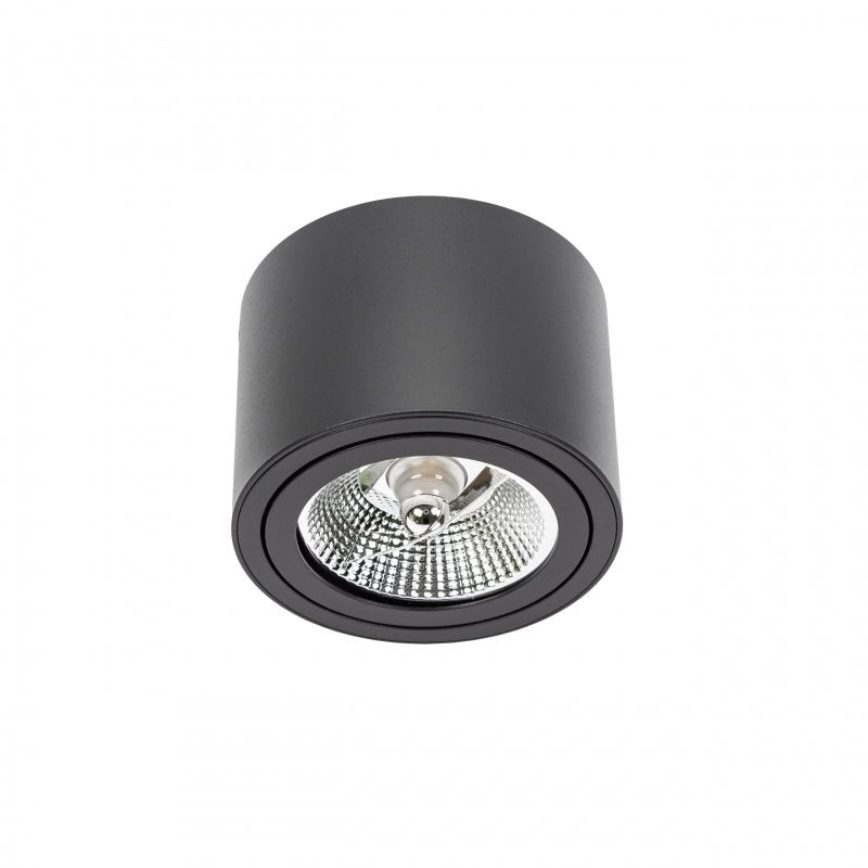 Spectrum Chloe AR111 GU10 zwarte led inbouwspot 250V, IP20, verstelbaar, 17000 lumen, aluminium behuizing