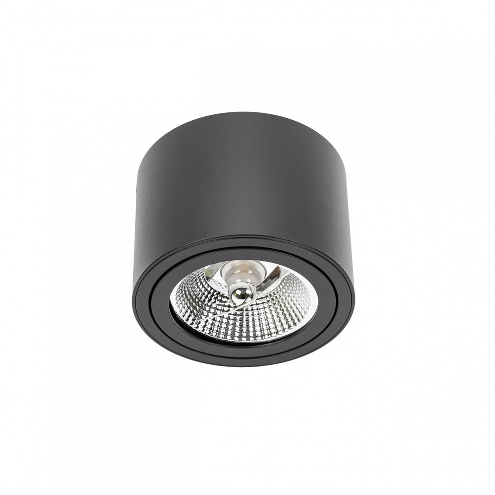 Spectrum Chloe AR111 GU10 zwarte led inbouwspot 250V, IP20, verstelbaar, 17000 lumen, aluminium behuizing