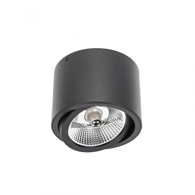 Spectrum Chloe AR111 GU10 zwarte led inbouwspot 250V, IP20, verstelbaar, 17000 lumen, aluminium behuizing