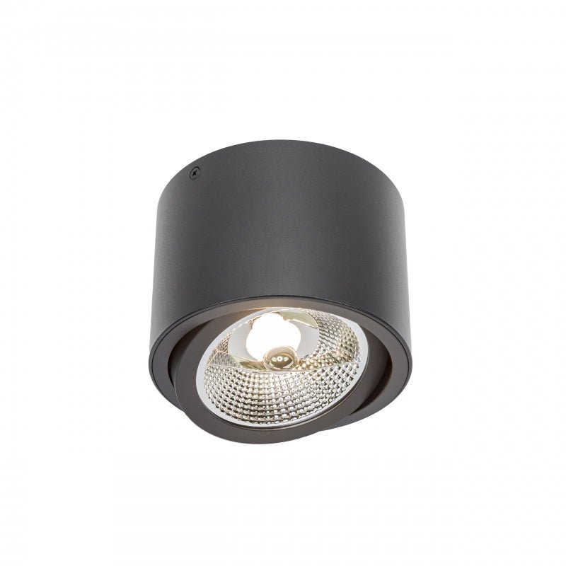 Spectrum Chloe AR111 GU10 zwarte led inbouwspot 250V, IP20, verstelbaar, 17000 lumen, aluminium behuizing