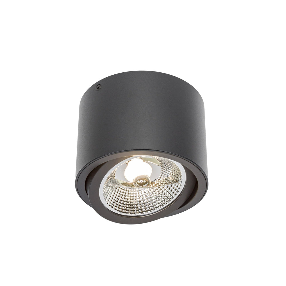 Spectrum Chloe AR111 GU10 zwarte led inbouwspot 250V, IP20, verstelbaar, 17000 lumen, aluminium behuizing