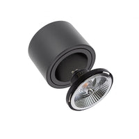 Spectrum Chloe AR111 GU10 zwarte led inbouwspot 250V, IP20, verstelbaar, 17000 lumen, aluminium behuizing