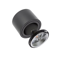 Spectrum Chloe AR111 GU10 zwarte led inbouwspot 250V, IP20, verstelbaar, 17000 lumen, aluminium behuizing