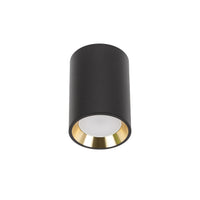 Chloe mini LED plafondspot zwart/goud 1x GU10 fitting
