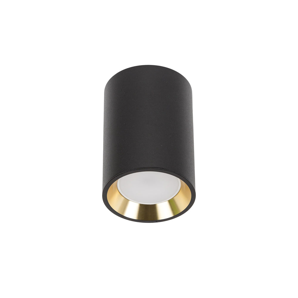 Chloe mini LED plafondspot zwart/goud 1x GU10 fitting