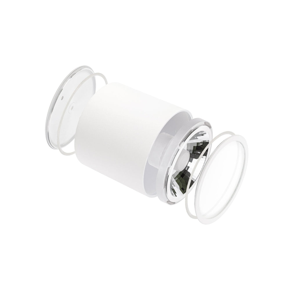 Chloe AR111 GU10 IP65 ronde LED spot buiten en binnen Spectrum lamp witte behuizing 17000 uur 250V 120-115 mm