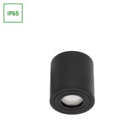 Spectrum CHLOE GU10 IP65 ronde zwarte LED-spot voor binnengebruik, aluminium behuizing, 250V, 17000 lumen, oppervlakmontage