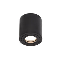 Spectrum CHLOE GU10 IP65 ronde zwarte LED-spot voor binnengebruik, aluminium behuizing, 250V, 17000 lumen, oppervlakmontage