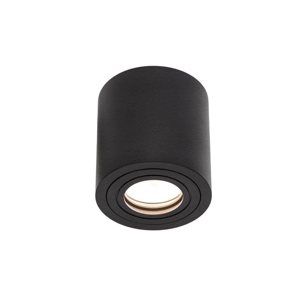 Spectrum CHLOE GU10 IP65 ronde zwarte LED-spot voor binnengebruik, aluminium behuizing, 250V, 17000 lumen, oppervlakmontage