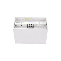 Spectrum verstelbare GU10 spot rechthoekig wit, IP20 binnen, aluminium behuizing, 250V, 17000h levensduur