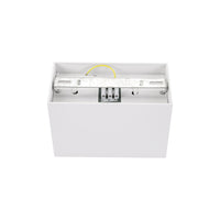 Spectrum verstelbare GU10 spot rechthoekig wit, IP20 binnen, aluminium behuizing, 250V, 17000h levensduur
