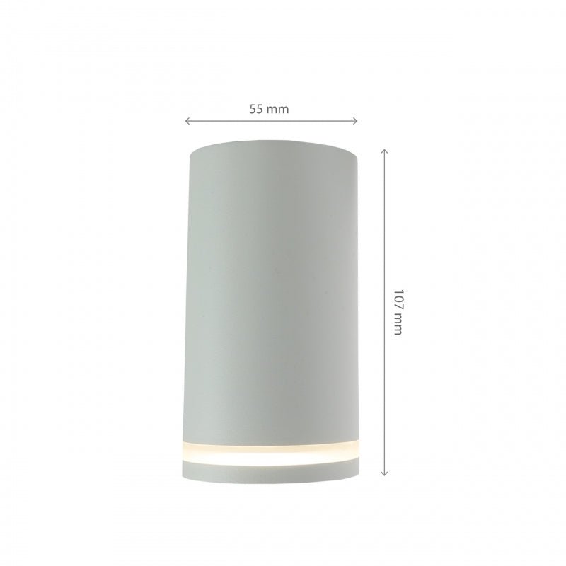 Spectrum Chloe ring GU10 spot, 230V, IP20, hvid, aluminium, overflademonteret, indendørs belysning