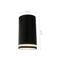 Chloe ring natynkowa GU10 230V LED spotlight zwart Spectrum - IP20, aluminium behuizing, oppervlaktemontage