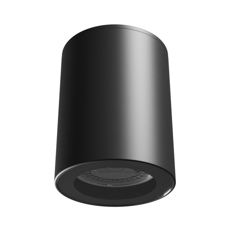 Spectrum CHLOE GU10 250V IP44 zwarte LED downlight, 70x90mm, alu behuizing, waterdicht, binnengebruik, simpele installatie