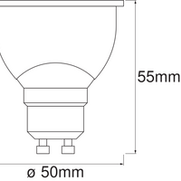 Smart+ WiFi GU10 Spot LED 5W 350 lumens 45D 2700K-6500K blanc dimmable remplace 40W