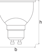 Smart+ WiFi GU10 Spot LED 5W 350 lumens 45D 2700K-6500K blanc dimmable remplace 40W