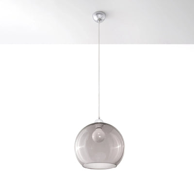Sollux Lighting BALL hanglamp, Grafiet afwerking, LED compatibel, 220-240V, IP20, Aluminium en Staal