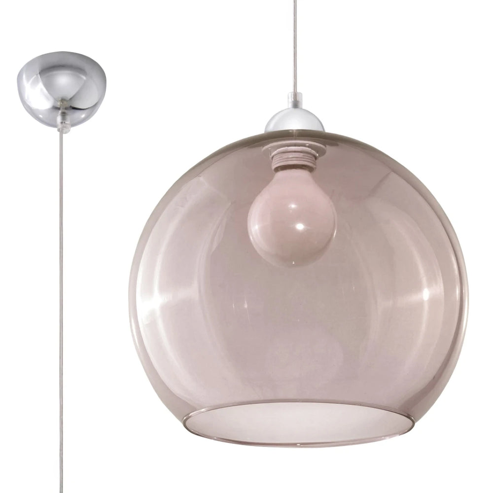 Sollux Lighting BALL hanglamp, Grafiet afwerking, LED compatibel, 220-240V, IP20, Aluminium en Staal
