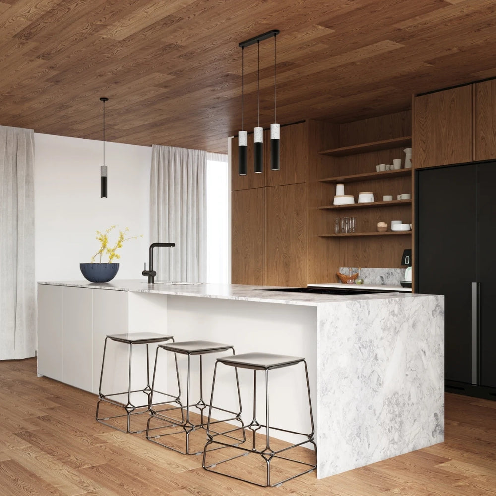 Sollux Lighting BORGIO 3L LED pendellampe, Sort Grå beton, 3 x GU10, IP20, 230V, CE