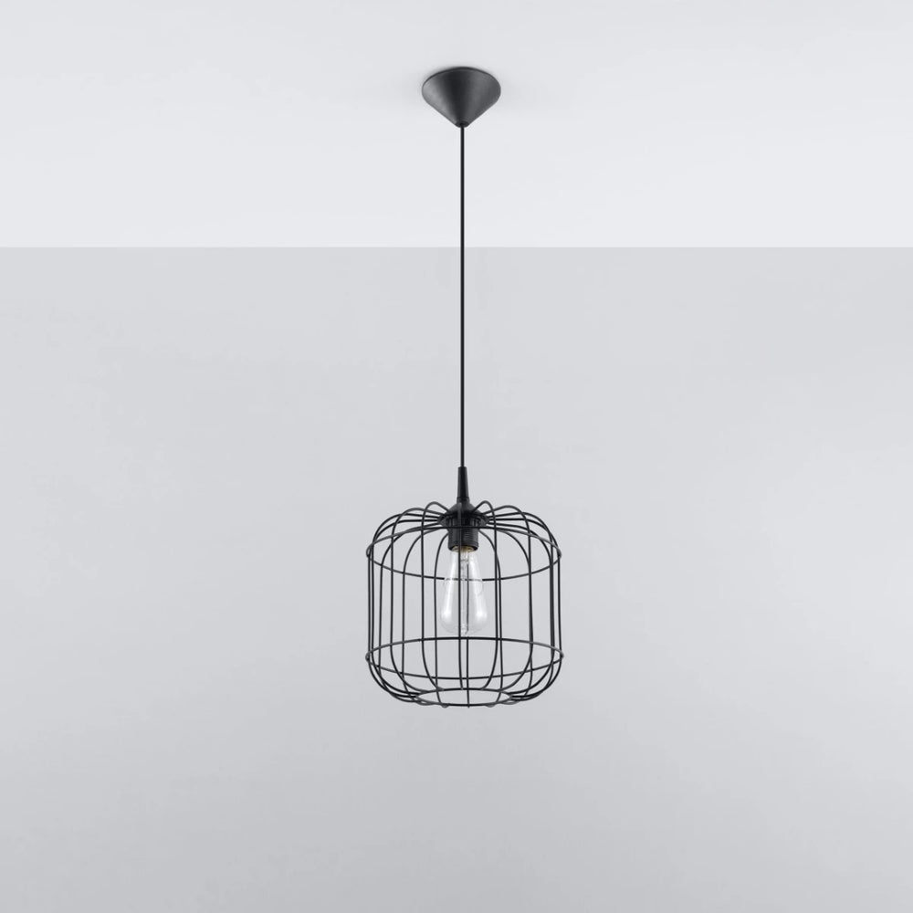 Suspension Sollux Lighting CELTA Noir, aluminium, IP20, 220-240V, max 50W LED, CE RoHS