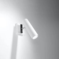 Aplique de pared LED Sollux Lighting DIREZIONE Blanco, Aluminio, IP20, 220-240V, máx 50W, CE RoHS