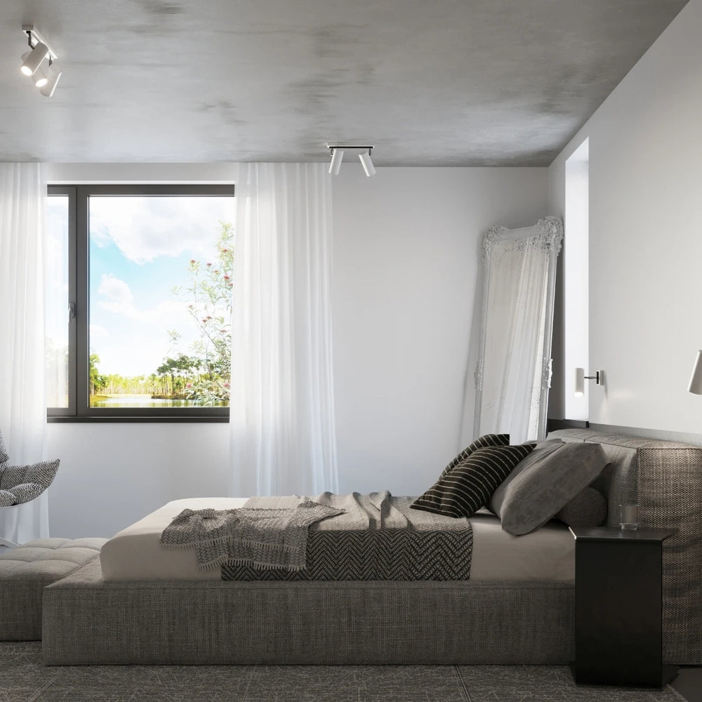 Aplique de pared LED Sollux Lighting DIREZIONE Blanco, Aluminio, IP20, 220-240V, máx 50W, CE RoHS