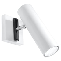 Aplique de pared LED Sollux Lighting DIREZIONE Blanco, Aluminio, IP20, 220-240V, máx 50W, CE RoHS