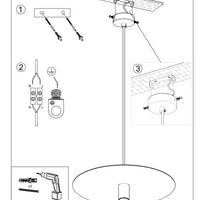 Sollux Lighting FLAVIO Grå LED Hänglampa, IP20 Takpendel, 220-240V, CE RoHS Certifierad
