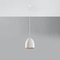 Lampada a sospensione in ceramica Sollux Lighting Flawiusz, compatibile con LED, IP20, 220-240V, max 50W, finitura Oro Opaco
