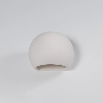 Applique murale en céramique Sollux Lighting GLOBE, douille E27, Finition blanche, IP20, 220-230V, 145x180x110mm